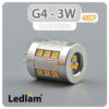 Ledlam G4 400CP 3W LED Capsule Bulb Cool White 30294