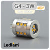 Ledlam G4 400CP 3W LED Capsule Bulb Day White 30295