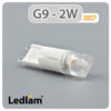 Ledlam G9 300CP 2W LED Capsule Bulb 01 1