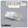 Ledlam G9 LED Capsule Bulb 2.5W 350CP Day White 30708 1