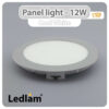Ledlam LED Panel Light 12W Round 17RP silver Cool White 30560