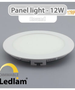 Ledlam LED Panel Light 12W Round 17RPD dimmable 01