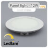 Ledlam LED Panel Light 12W Round 17RPD dimmable Cool White 30402