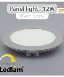 Ledlam LED Panel Light 12W Round 17RPD silver dimmable 01