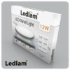 Ledlam LED Panel Light 12W Round 17RPD silver dimmable 06