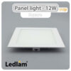Ledlam LED Panel Light 12W Square 1717SP 01