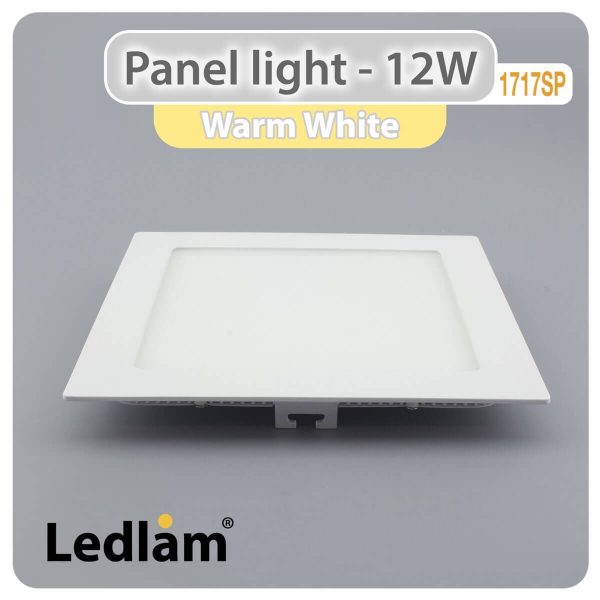 Ledlam LED Panel Light 12W Square 1717SP Warm White 30363