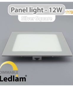Ledlam LED Panel Light 12W Square 1717SPD silver dimmable 01