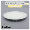 Ledlam LED Panel Light 18W Round 22RP Warm White 30372