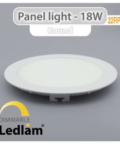 Ledlam LED Panel Light 18W Round 22RPD dimmable 01
