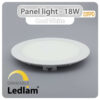 Ledlam LED Panel Light 18W Round 22RPD dimmable Cool White 30396