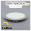 Ledlam LED Panel Light 18W Round 22RPD silver dimmable 01