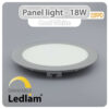 Ledlam LED Panel Light 18W Round 22RPD silver dimmable Cool White 30615