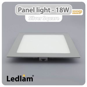 Ledlam LED Panel Light 18W Square 2222SP silver 01