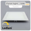 Ledlam LED Panel Light 18W Square 2222SPD dimmable 01