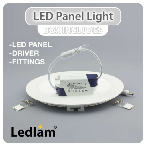 Ledlam LED Panel Light 24W Round 30RP 02