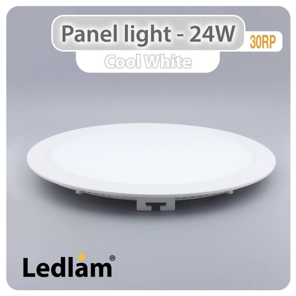 Ledlam LED Panel Light 24W Round 30RP Cool White 30727