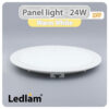 Ledlam LED Panel Light 24W Round 30RP Warm White 30725