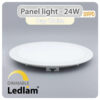 Ledlam LED Panel Light 24W Round 30RPD dimmable Day White 30815