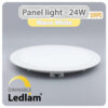 Ledlam LED Panel Light 24W Round 30RPD dimmable Warm White 30814