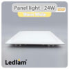 Ledlam LED Panel Light 24W Square 3030SP Warm White 30730