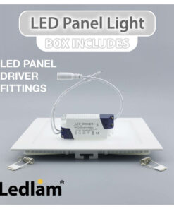 Ledlam LED Panel Light 24W Square 3030SPD dimmable 02