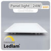Ledlam LED Panel Light 24W Square 3030SPD dimmable Cool White 30817