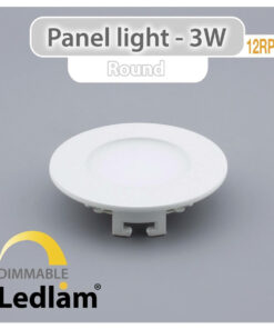 Ledlam LED Panel Light 3W Round 9RPD dimmable 01