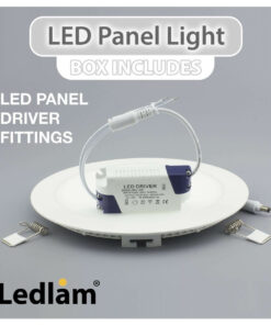 Ledlam LED Panel Light 3W Round 9RPD dimmable 02