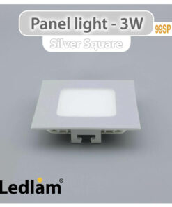 Ledlam LED Panel Light 3W Square 99SP silver 01