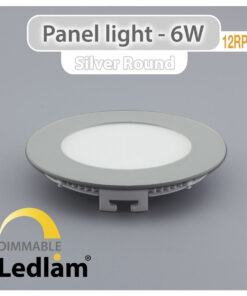 Ledlam LED Panel Light 6W Round 12RPD silver dimmable 01