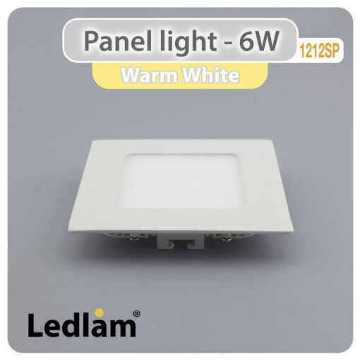 Ledlam LED Panel Light 6W Square 1212SP Warm White 30357
