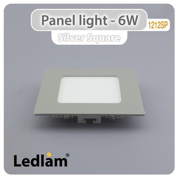 Ledlam LED Panel Light 6W Square 1212SP silver 01