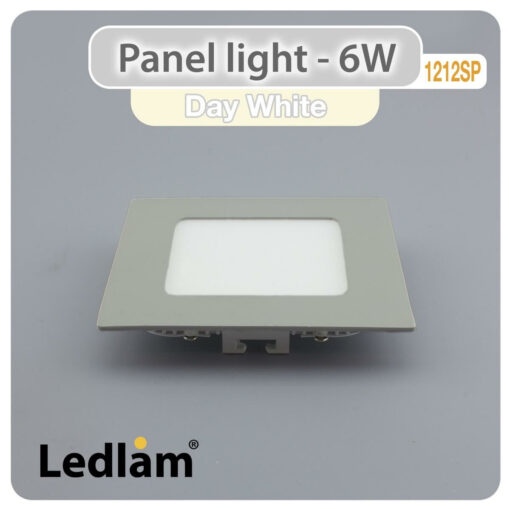 Ledlam LED Panel Light 6W Square 1212SP silver Day White 30547