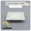 Ledlam LED Panel Light 6W Square 1212SPD dimmable 01