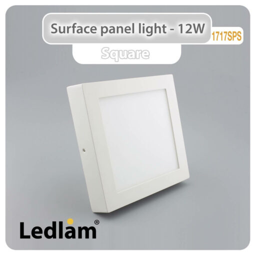 Ledlam LED Surface Panel Light 12W Square 1717SPS 01