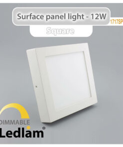 Ledlam LED Surface Panel Light 12W Square 1717SPSD dimmable 01