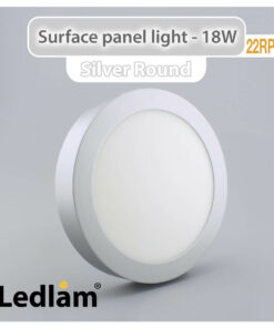Ledlam LED Surface Panel Light 18W Round 22RPS silver 01