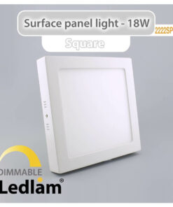 Ledlam LED Surface Panel Light 18W Square 2222SPSD dimmable 01