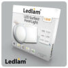 Ledlam LED Surface Panel Light 18W Square 2222SPSD silver dimmable 06