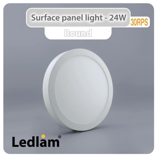 Ledlam LED Surface Panel Light 24W Round 30RPS 01