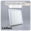 Ledlam LED Surface Panel Light 24W Square 3030SPS 01