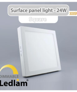 Ledlam LED Surface Panel Light 24W Square 3030SPSD dimmable 01