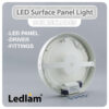 Ledlam LED Surface Panel Light 6W Round 12RPS 02