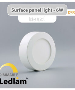 Ledlam LED Surface Panel Light 6W Round 12RPSD dimmable 01