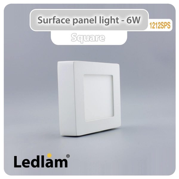 Ledlam LED Surface Panel Light 6W Square 1212SPS 01