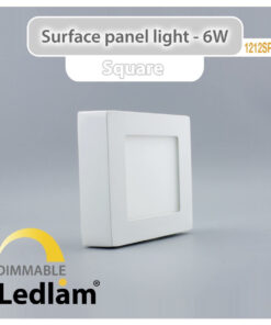 Ledlam LED Surface Panel Light 6W Square 1212SPSD dimmable 01