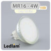 Ledlam MR16 GU5.3 LED Spot Light 4W 12V 510SV Day White 30898