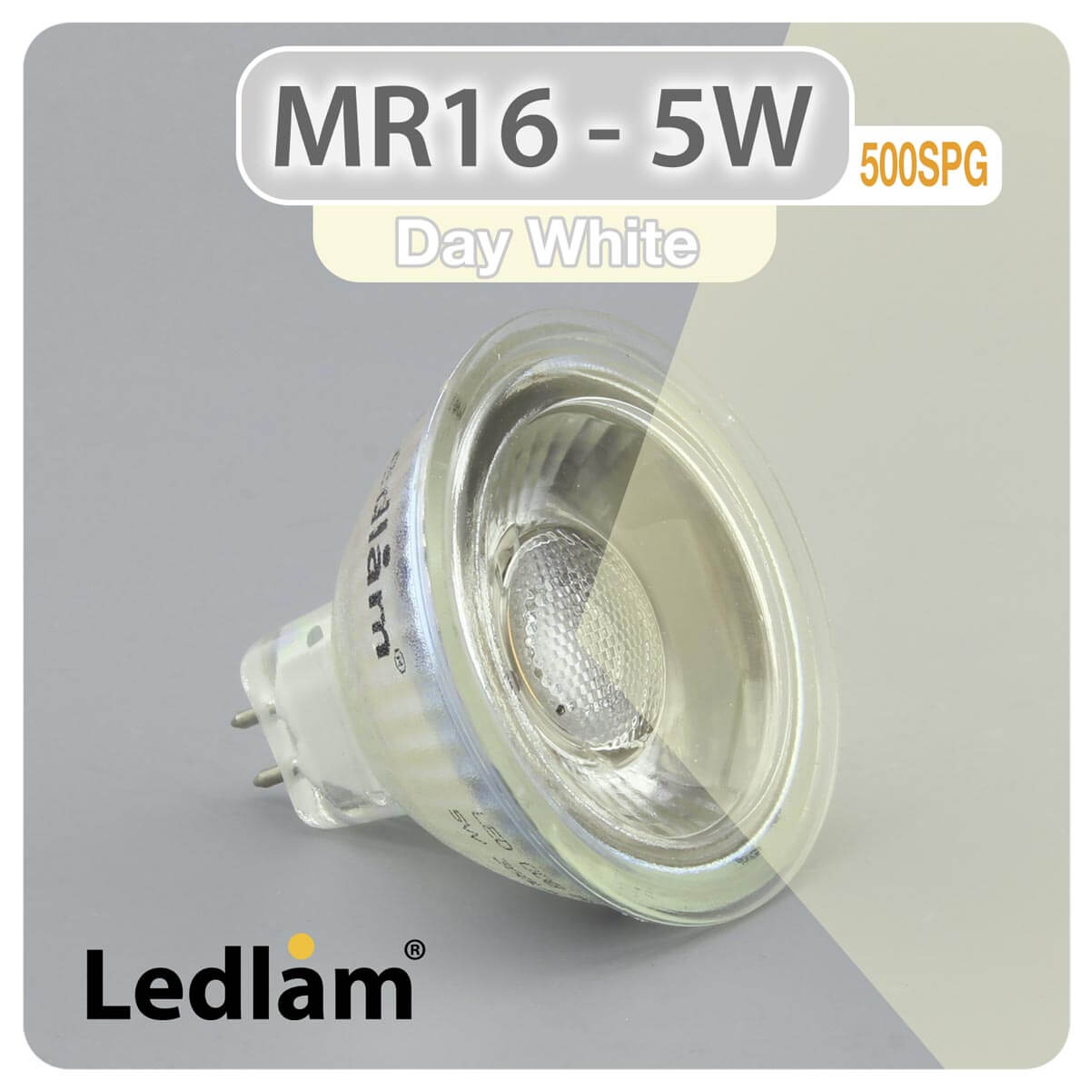 Spot LED GU5.3 12V COB 5W blanc neutre 90° à 8,50€