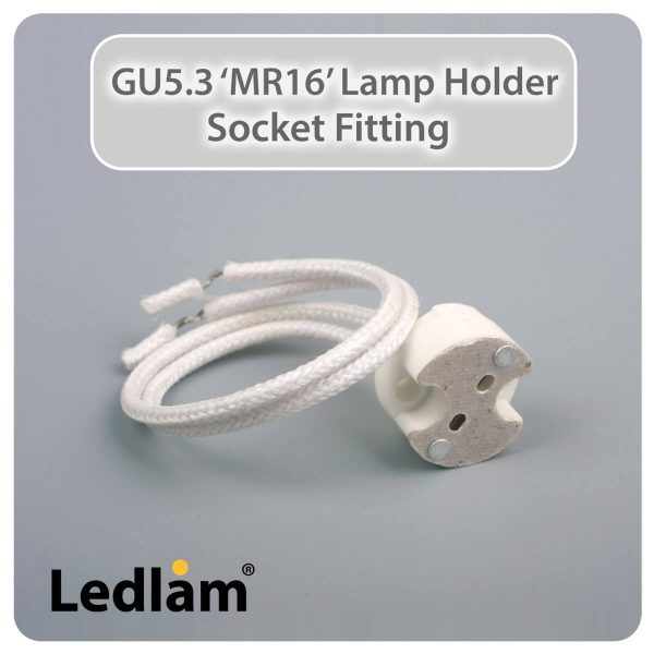 Ledlam MR16 GU5.3 Lamp Holder Socket Fitting 30290 01